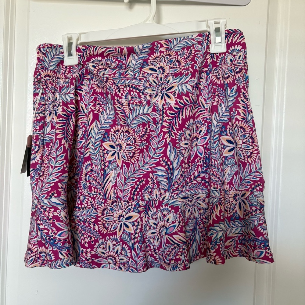 NWT Tommy Bahama Pink and Blue Floral Golf Skirt